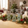 Cabeza de alce Menta de pie 18cm x 16cm 3pcs | Floristik24.es