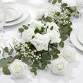 Rosa de foam Ø 3,5cm blanco 48 uds. | Floristik24.es