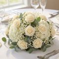 Rosas de espuma Ø3,5cm color crema, 48 unidades | Floristik24.es