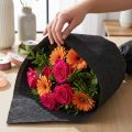 Papel crepé de floristería negro 50x250cm | Floristik24.es