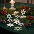 Decoración de estrellas de madera Decoración dispersa Navidad Verde H4cm 72 piezas | Floristik24.es