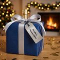 Etiqueta de regalo "Feliz Año Nuevo" plateada 8×3,5cm 50ud | Floristik24.es