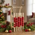 Trineo decorativo trineo de Navidad de madera L30×W14.5×H9.5cm | Floristik24.es