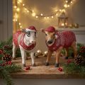 Decoración navideña de vaca