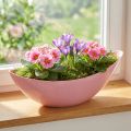 Maceta bote florero plastico rosa 28×9×9cm 3ud | Floristik24.es
