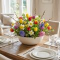 Cuenco de plástico para flores en beige moteado Ø30cm 3ud | Floristik24.es