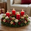 Mini bolas navideñas en alambre dorado, crema Ø1,5cm 140 uds | Floristik24.es