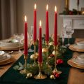 Velas cónicas 250/23 rubí (12 unidades) | Floristik24.es