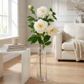 Peonía de seda artificial color crema blanco 135 cm | Floristik24.es