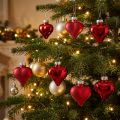 Adornos para árboles de Navidad corazones rojos 3cm 22 piezas | Floristik24.es