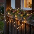 Cadena de luces LED para exterior 288er 2.4m negro/blanco cálido | Floristik24.es