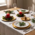Platos decorativos redondos pequeños y brillantes, 17 cm, 6 unidades | Floristik24.es