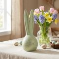 Cabeza de conejo Decoración de conejito de Pascua craquelado dorado verde menta Al. 28 cm | Floristik24.es