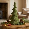 Abeto decorativo árbol de Navidad flocado verde 60cm | Floristik24.es