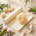 Papel crepé para floristería, color champán, 50 x 250 cm, 5 unidades | Floristik24.es