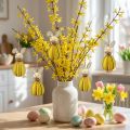 Decoración de Pascua para colgar Conejitos de Pascua decoración colgante de madera Al.9,5 cm 8 piezas | Floristik24.es