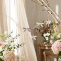 Libélulas decorativas para colgar decoración de verano plata 5×4cm 36 piezas | Floristik24.es