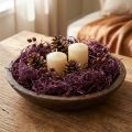Algodón morera color berenjena, material decorativo natural, flexible y versátil, 150 g | Floristik24.es