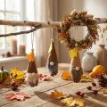 Colgante de gnomo de cono decoración de gnomo gnomo de otoño H10cm 6 piezas | Floristik24.es