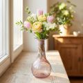 Mini florero de cristal florero violeta Ø7,5cm H15cm | Floristik24.es