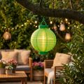 Lampion LED con solar 20cm verde | Floristik24.es
