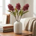 Flores artificiales Skimmie color burdeos, Skimmia Japonica, aspecto seco, 59 cm, 3 unidades. | Floristik24.es