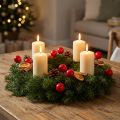 Mini adornos navideños artificiales de bayas rojas para decoración floral, 2 cm, 48 unidades. | Floristik24.es