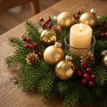 Mini bolas navideñas de cristal en oro mate brillo Ø3cm 22uds | Floristik24.es