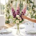 Delfinio decorativo como flor artificial para elegantes detalles florales, 79 cm, 3 piezas | Floristik24.es