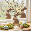 Adorno colgante de conejito de Pascua, accesorio decorativo ideal para decorar ventanas, 14 cm, 8 piezas | Floristik24.es