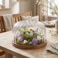 Plato de madera con tapa para queso, plato decorativo, madera, Ø29cm H22cm | Floristik24.es