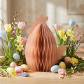 Figura panal decoración Pascua pollo naranja 28,5×15,5×30cm | Floristik24.es