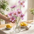 Cesta de joyería Cosmea púrpura flores artificiales verano 51cm 3pcs | Floristik24.es