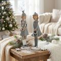Figuras decorativas invierno figuras infantiles niñas H19cm 2pcs | Floristik24.es