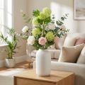 Bola de nieve artificial, rama decorativa, planta artificial verde Ø6.5cm L78cm | Floristik24.es