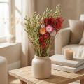 Ramo de flores secas Ramo de flores de pradera Rojo H50cm 150g | Floristik24.es