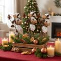 Ramas navideñas decorativas mix artificiales surtido 29cm 3 racimos | Floristik24.es