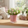 Maceta de cristal Ø11.5cm H10.8cm rosa viejo | Floristik24.es