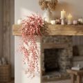Eucalipto artificial colgante planta artificial rosa otoño 150cm | Floristik24.es