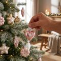 Adornos para árboles de Navidad de cristal Adornos para árboles de Navidad pastel 12 piezas | Floristik24.es
