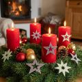 Estrellas decorativas para manualidades gomaespuma amarilla, marrón 4cm 36 piezas | Floristik24.es