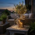 Cadena de luces LED con alambre temporizador de luces de hadas para exteriores 180 cm | Floristik24.es