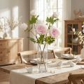 Decoración Peonías Rosa 3 Flores Tallo Largo L80cm 2uds | Floristik24.es