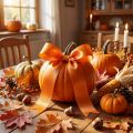 Cinta de regalo y decoración naranja 40 mm 50 m | Floristik24.es