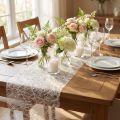 Camino de mesa Deco polar Sizoweb blanco 30cm 5m | Floristik24.es