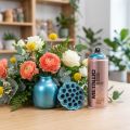 Pintura efecto spray spray pintura metalizada azul caribe 400ml | Floristik24.es