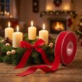 Cinta de terciopelo roja decorativa terciopelo 15mm 7m | Floristik24.es