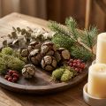 Piñas de ciprés, naturales, 3 cm, 500 g | Floristik24.es