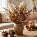 Flor de alcachofa alcachofa seca Cynara Ø9cm 16 uds | Floristik24.es