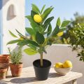 Limonero artificial en maceta, 40cm de alto, elemento decorativo destacado | Floristik24.es